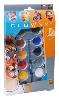 Maquillage &agrave; l'Eau SES Clowny (10 Couleurs) (1 pc)