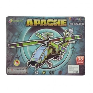 Grand Puzzle 3D &ndash; H&eacute;licopt&egrave;re Apache (3 pcs)