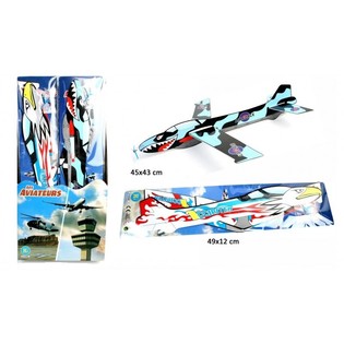 Avions en mousse XXL en pr&eacute;sentoir (24 pcs)