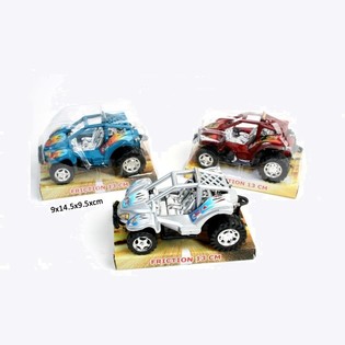 BUGGYS &Agrave; FRICTION ROBUSTES SUR CARTE BLISTER, 13 CM (12 pcs)