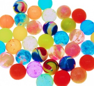 MIX BALLES REBONDISSANTES &Oslash;2 Cm. (100 pcs)