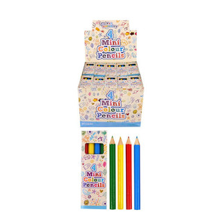 SET DE 4 PETITS CRAYONS DE COULEUR EN BO&Icirc;TE EN PR&Eacute;SENTOIR (120 pces)