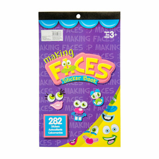 LIVRE DE STICKERS CR&Eacute;E TES PROPRES VISAGES RIGOLOS 282 PCS (12 unit&eacute;s)