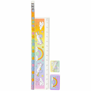 Kit de dessin Licorne 4 pi&egrave;ces (24 pi&egrave;ces)