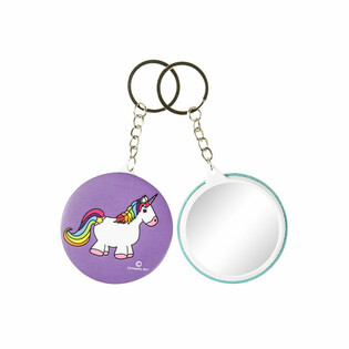 PORTE-CL&Eacute;S LICORNE / UNICORN + MIROIR (48 pcs)