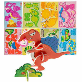 Puzzles 3D Dinosaures (48 pi&egrave;ces)