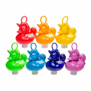 Canard P&ecirc;che aux Canards Licorne - Mix Couleurs - 12 Cm (21 pces)