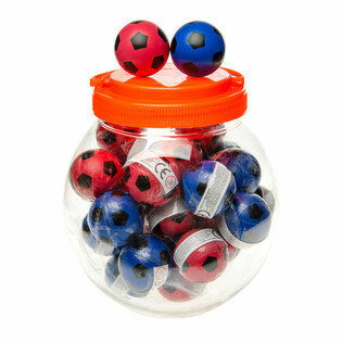 Balles Rebondissantes Football &Oslash; 4,3 cm en Pot (30 pcs)