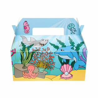 Bo&icirc;te Menu Mer / Oc&eacute;an - 22.5 x 12 x 9.5 cm (24 pcs)