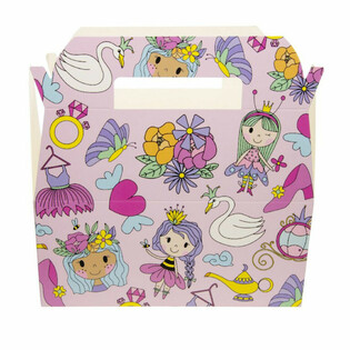 Bo&icirc;te Repas Princesse - Bo&icirc;tes Menu Enfant - 22,5 x 12 x 9,5 cm (24 pcs)