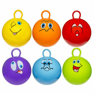 Ballon Sauteur Smiley - &Oslash; 46 cm (6 pi&egrave;ces)