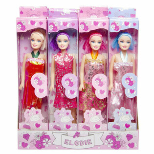 POUP&Eacute;E ELODIE SOUS BO&Icirc;TE VITRINE ET EN PR&Eacute;SENTOIR (12 pcs)