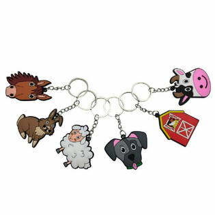 Porte-cl&eacute;s Animaux de la Ferme (Mix, 48 Pi&egrave;ces)