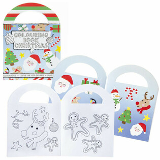Petits Cahiers de Coloriage de No&euml;l avec Autocollants (48 pcs)