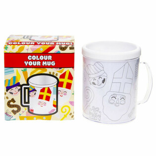 Saint-Nicolas / Sinterklaas Tasse &agrave; Colorier (2 pcs)