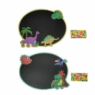 Ardoise Dinosaure avec Craies en Pr&eacute;sentoir (24 pcs)