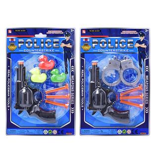 Set de jeu de police sur carte - 2 mod&egrave;les assortis (6 pi&egrave;ces)