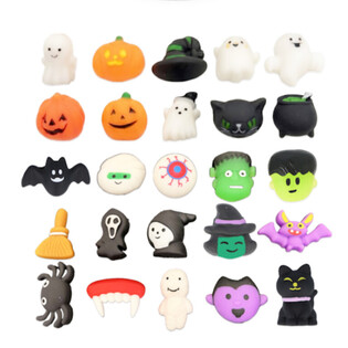 MIX FIGURINES SQUISHY HALLOWEEN EN SEAU (25 pcs)