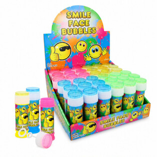 BULLES DE SAVON - SMILEY - 50ML EN PR&Eacute;SENTOIR (36 pcs)