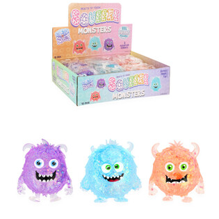 MONSTRES &Agrave; PRESSER - COLORIS VARI&Eacute;S - EN PR&Eacute;SENTOIR (12 pcs)