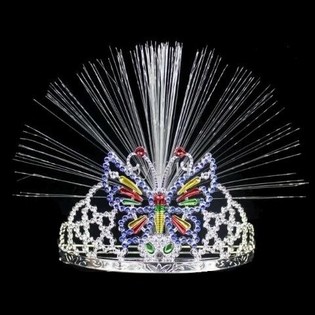 Couronne &agrave; Fibres Optiques Lumineuses - Mod&egrave;le 12 (12 pcs)
